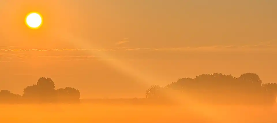 zon opkomst proefpolder